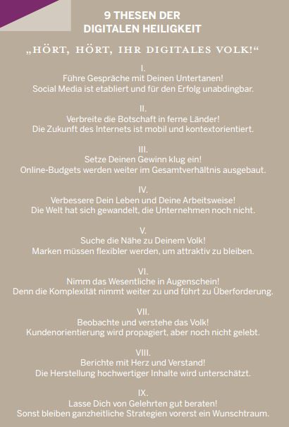 „Die Firma“ schlug dieses Thesenpapier an die königlichen Pforten der Unternehmen