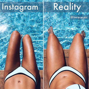 Der Unterschied zwischen Instagram und der Realität