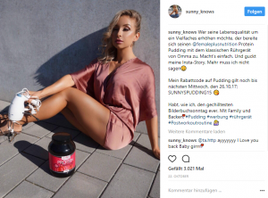 Screenshot vom 22.11.17, 14:58 Uhr, Quelle: instagram.com/sunny_knows
