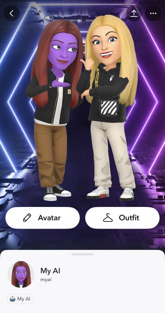 Avatare in MyAI von Snapchat