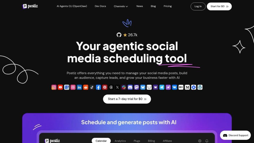 Postiz - Website